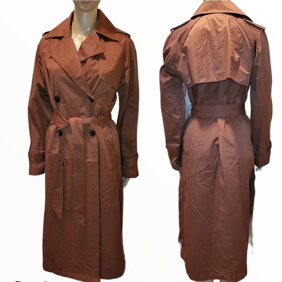 A New Day  Long Sleeve Banded Cuff Trench Coat - Picture 2 of 13